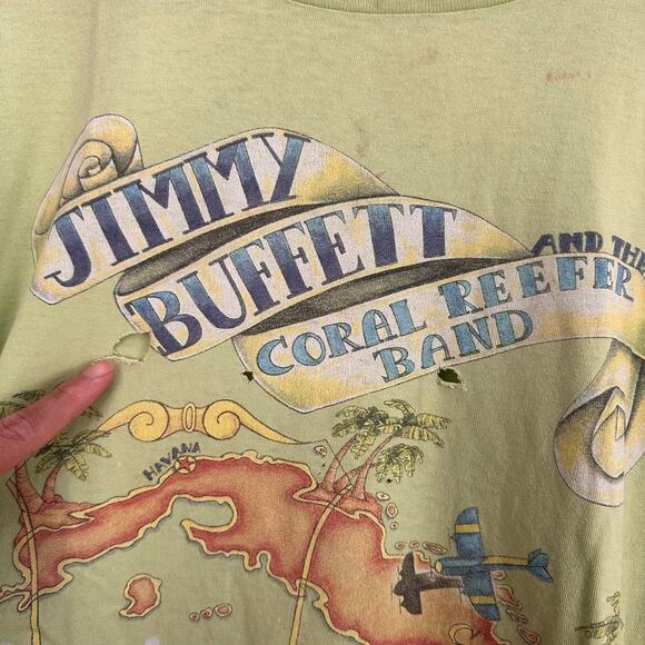 Vintage 1997 Jimmy Buffett Coral Reefer Band Shirt - Picture 7 of 8